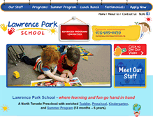 Tablet Screenshot of lawrenceparkschool.ca